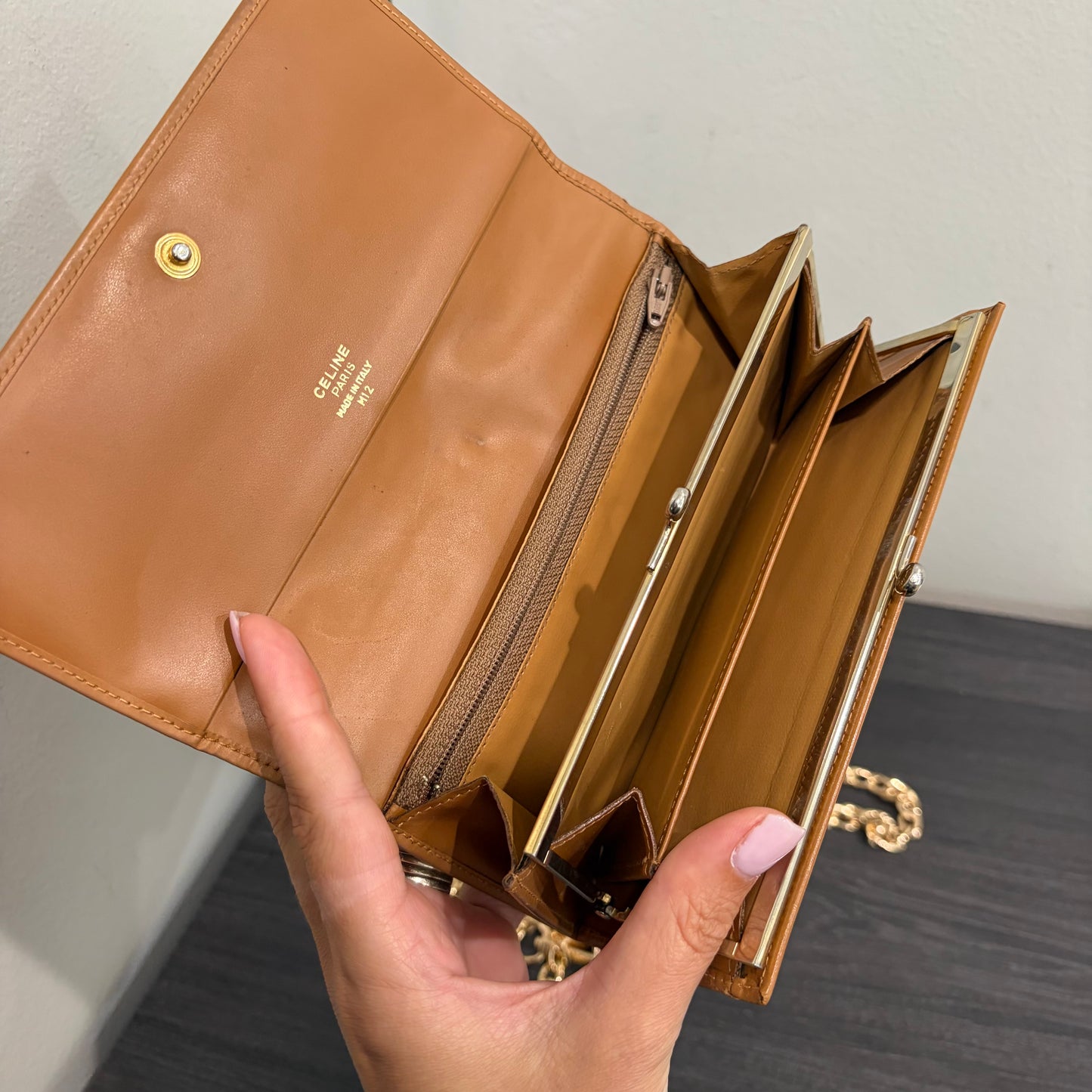 #1703 CELINE Macadam Long Wallet
