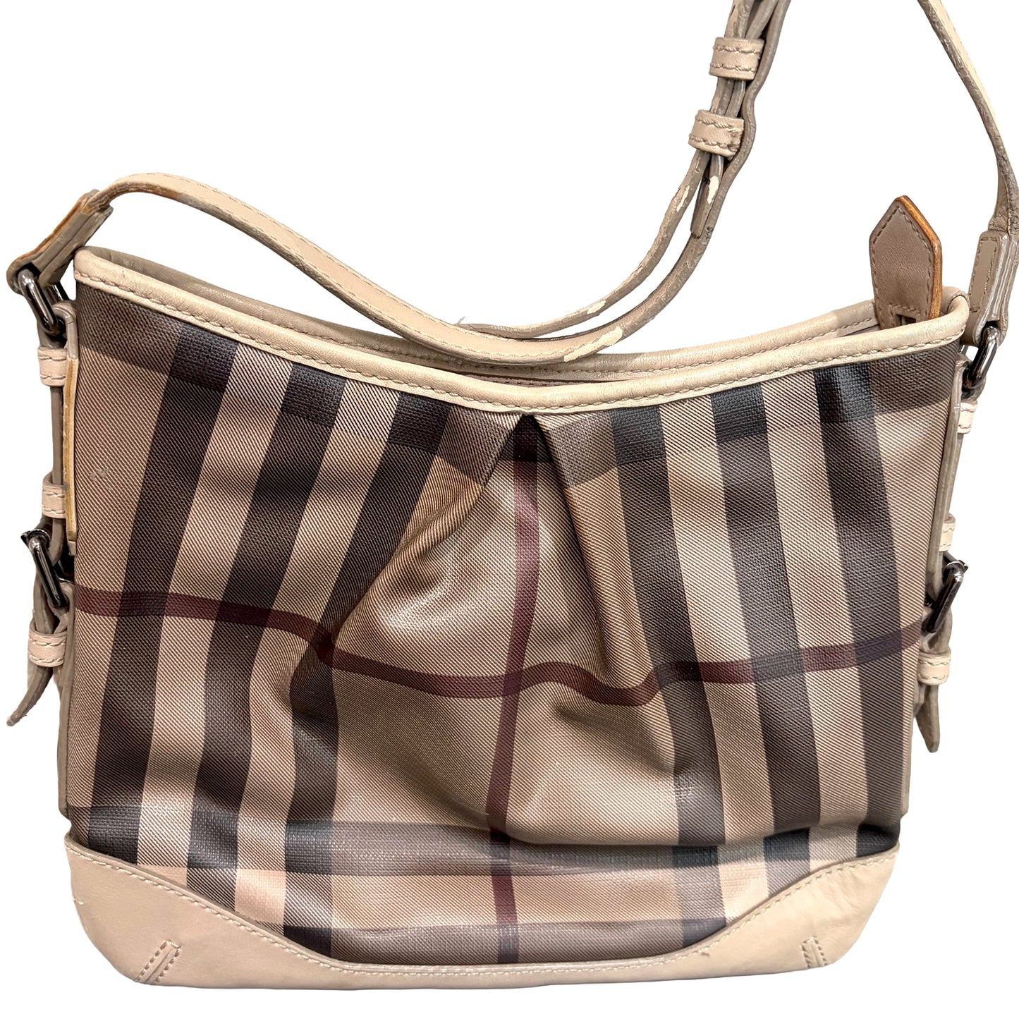 1215-02 BURBERRY Smoked Trench Coated Canvas Hartham Crossbody