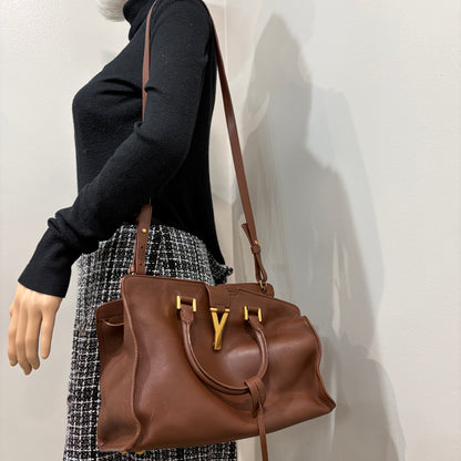 8905 Saint Laurent Brown Leather Classic Y Bag