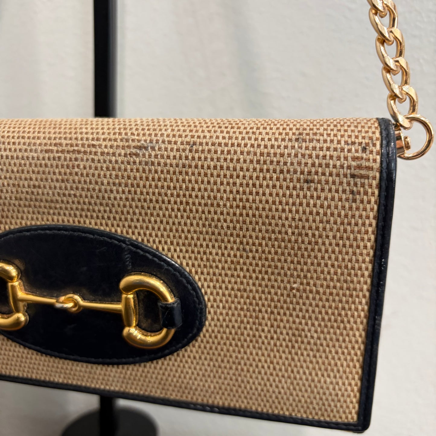 8851 GUCCI Canvas Horsebit Wallet