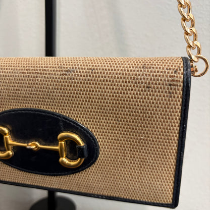 8851 GUCCI Canvas Horsebit Wallet