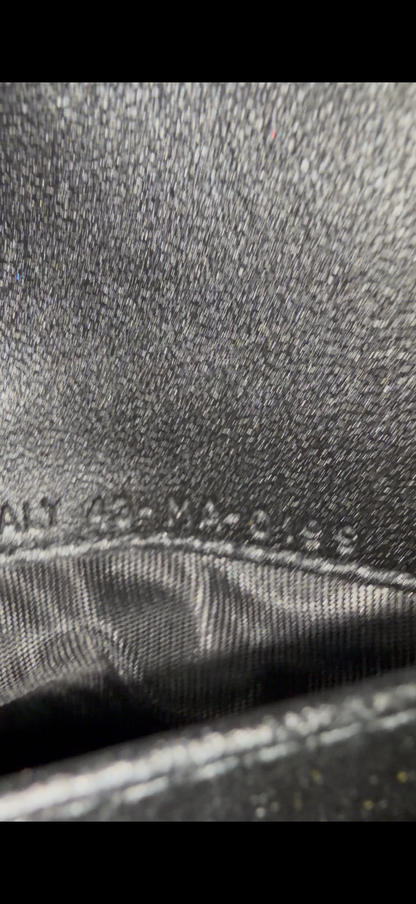 8903 DIOR Black Saddle Long Wallet with Chain MSRP $1,750