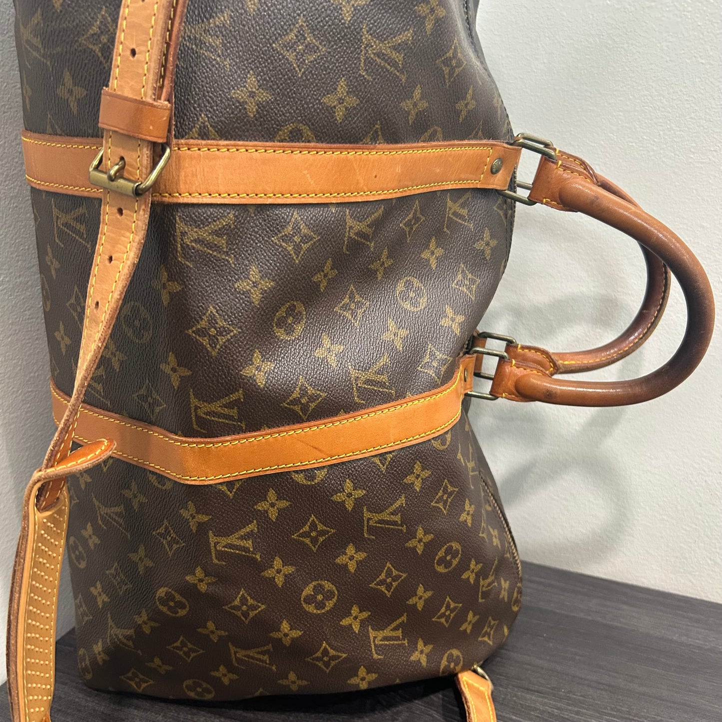 #719 LOUIS VUITTON Monogram Keepall 50 Bandouliere