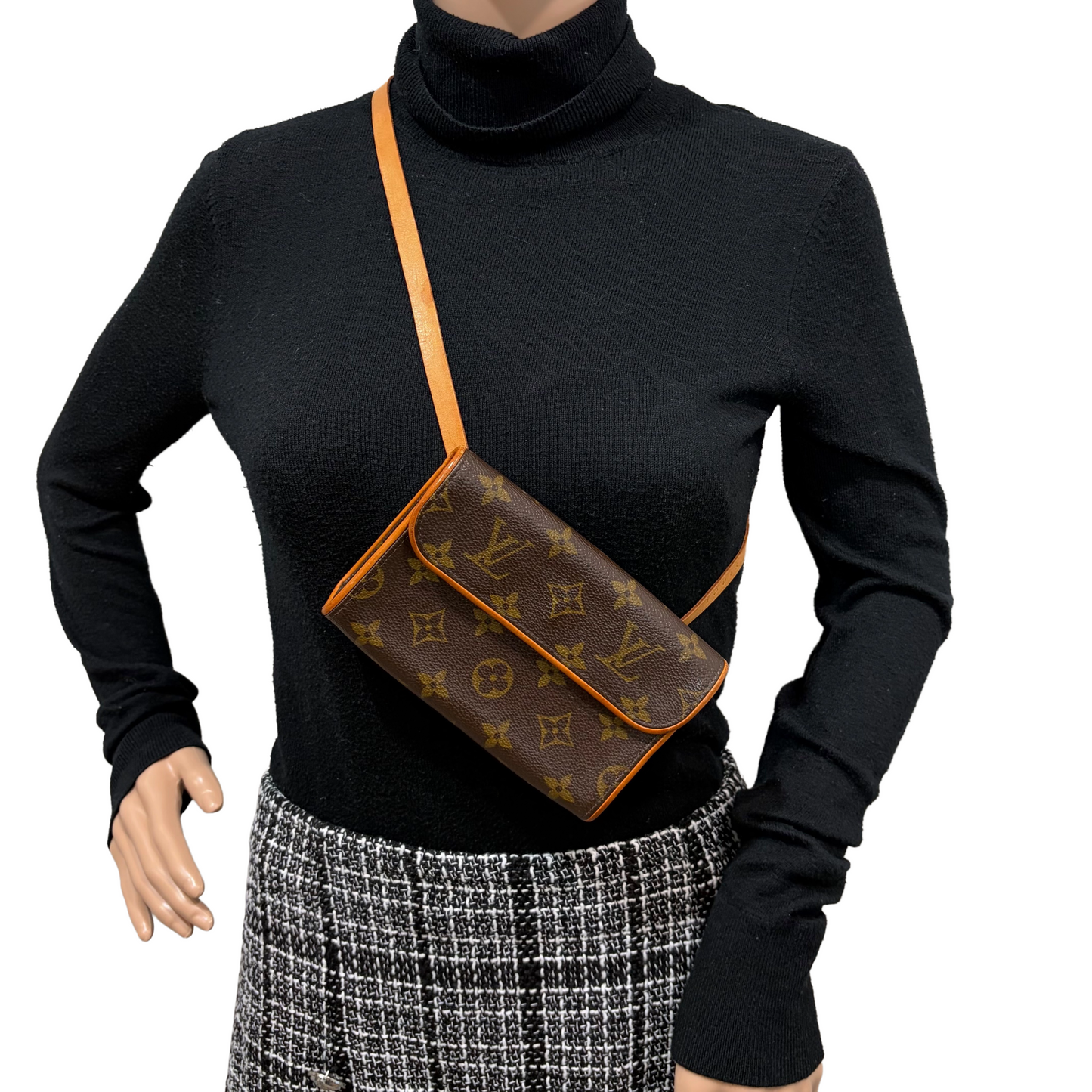 #9119 LOUIS VUITTON Florentine with Original Vachetta Leather Strap