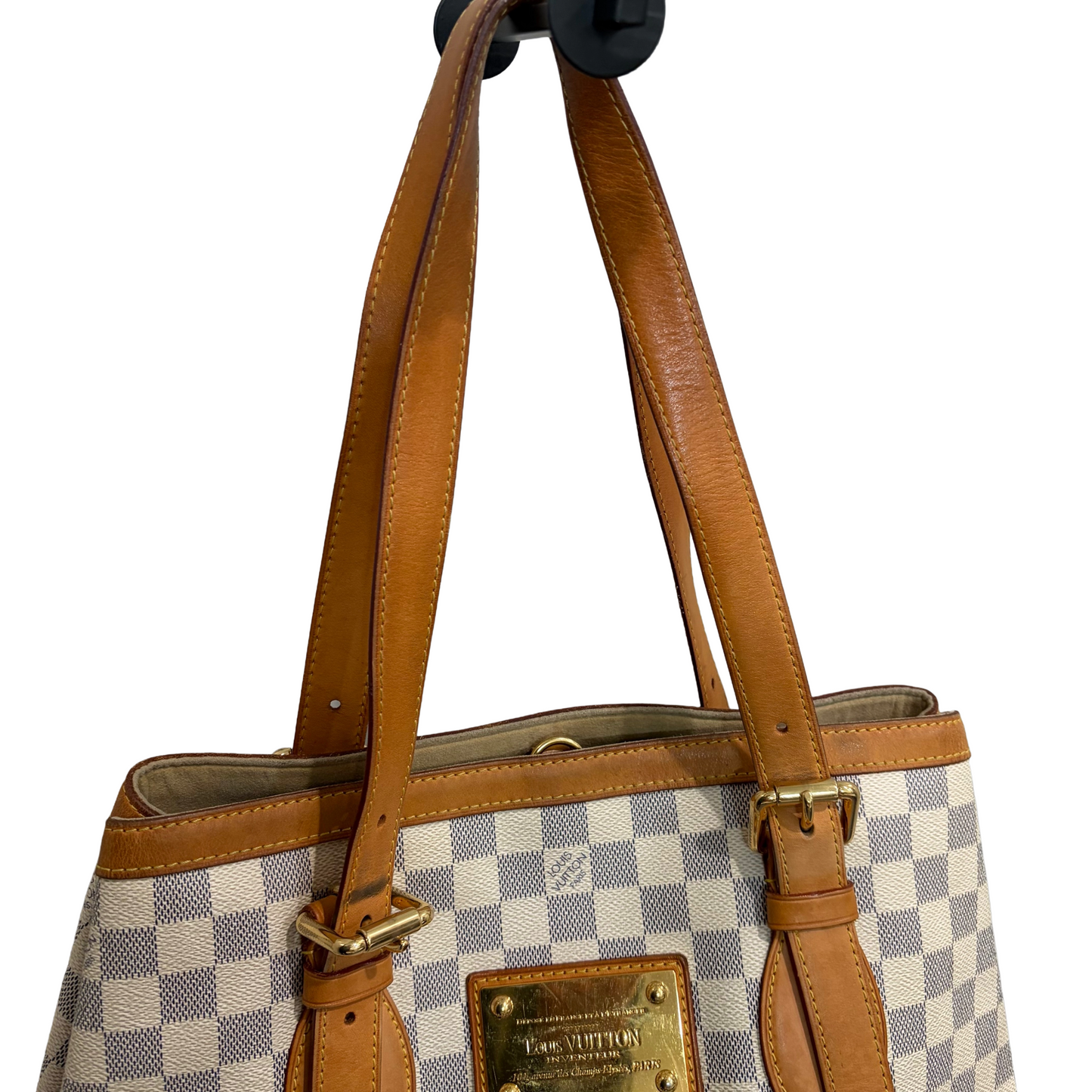 #8215 LOUIS VUITTON Damier Azul Hampstead MM