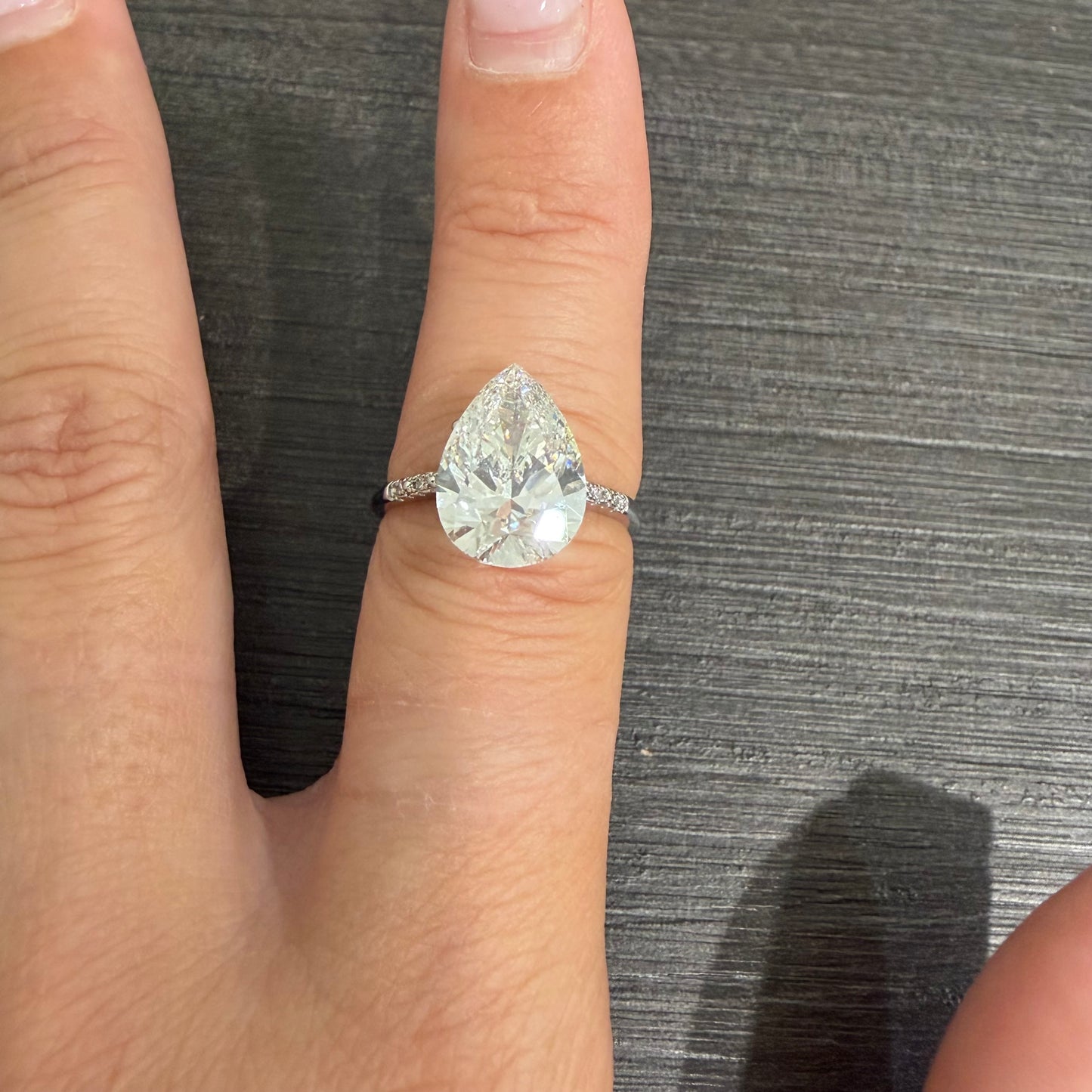 #1104 4.48ct Pear Brilliant Lab Diamond