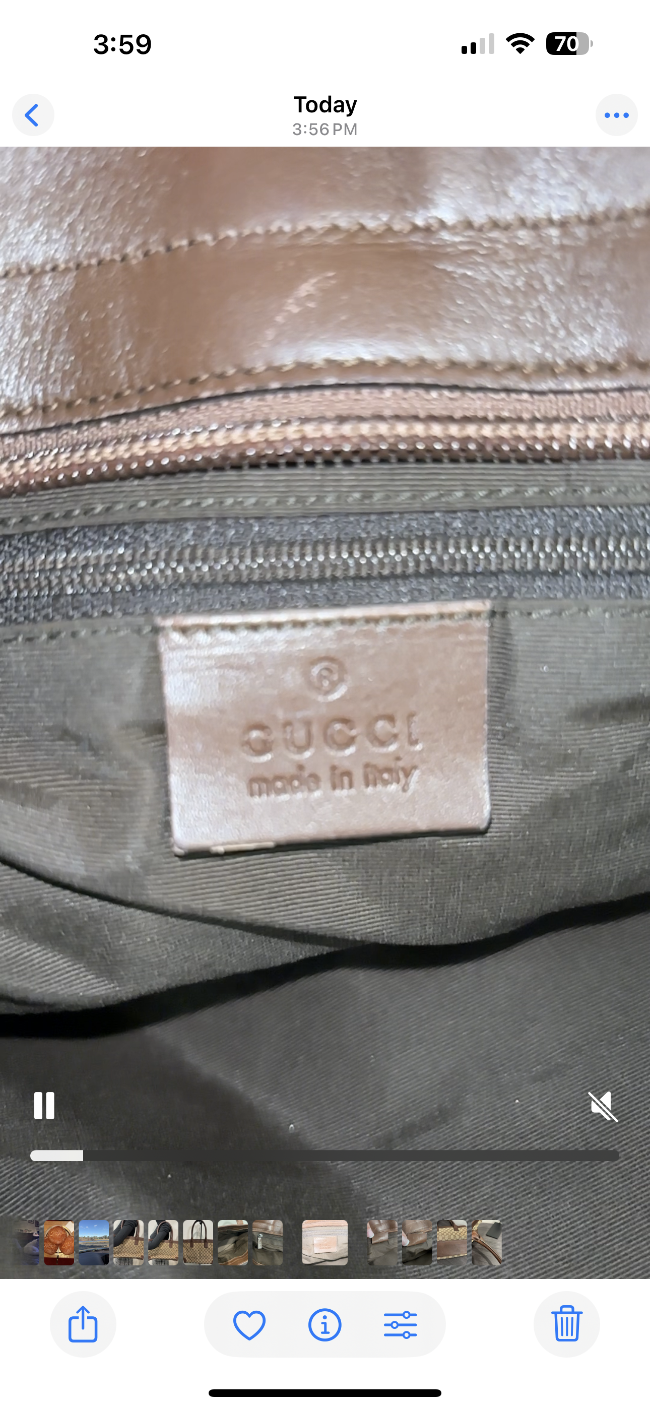 1130 GUCCI Brown Tote