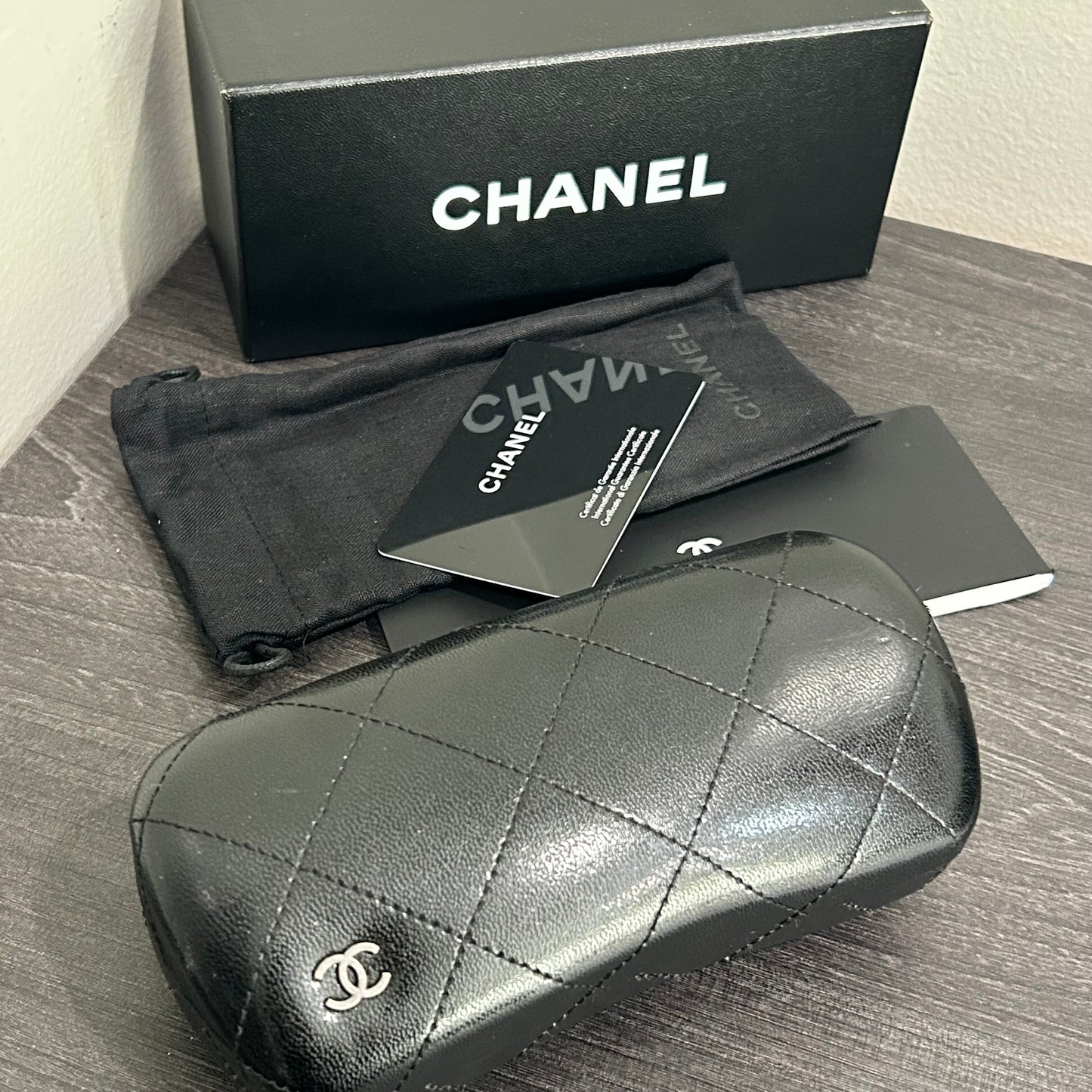 SOLD! CHANEL Sunglasses with Case (Full Inclusion)