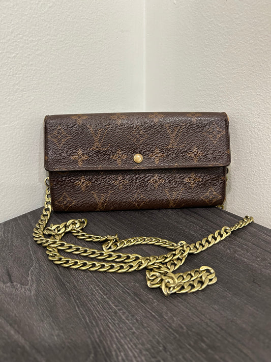 SOLD! Louis Vuitton Monogram Wallet on Chain