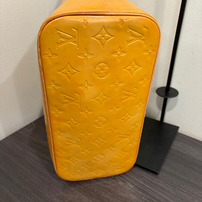 8856 LOUIS VUITTON Yellow Ombre Vernis Houston Tote