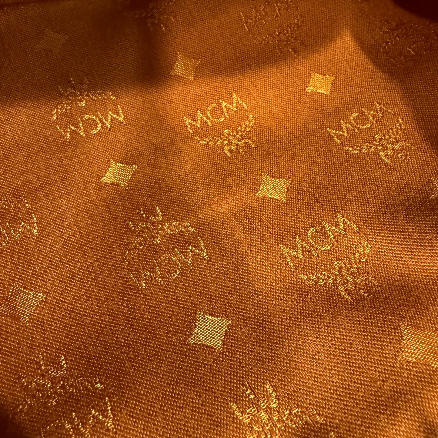 8808 MCM Cognac Visetos Boston 28 Bag