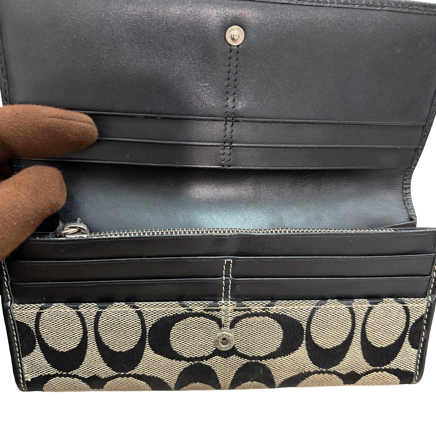 8812 COACH Black Wallet