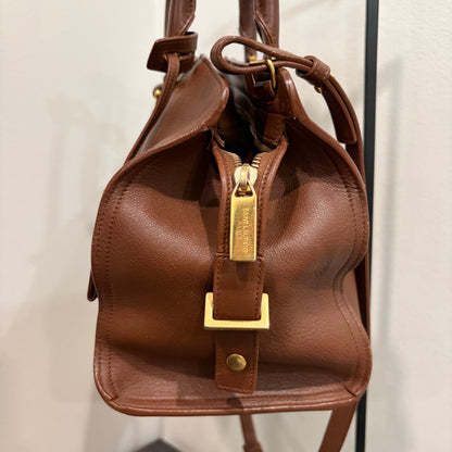 8905 Saint Laurent Brown Leather Classic Y Bag