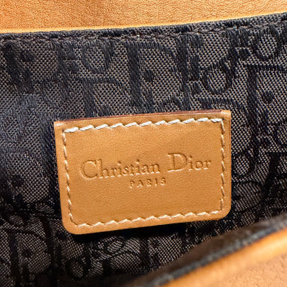 #1120 CHRISTIAN DIOR Mini Leather Saddle Pouch Belt Bag
