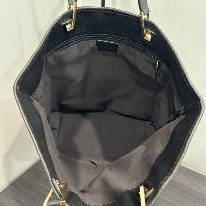 1063 GUCCI Canvas Bucket Tote