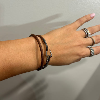 1032 HERMÈS Double Hook Wrap Bracelet MSRP $435