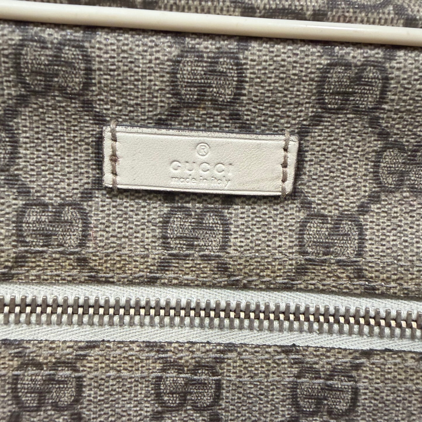 #8203 GUCCI Brown Canvas Crossbody