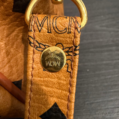8808 MCM Cognac Visetos Boston 28 Bag