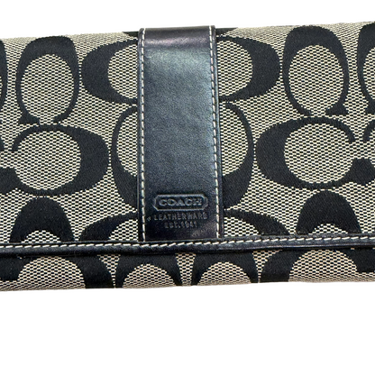 8812 COACH Black Wallet