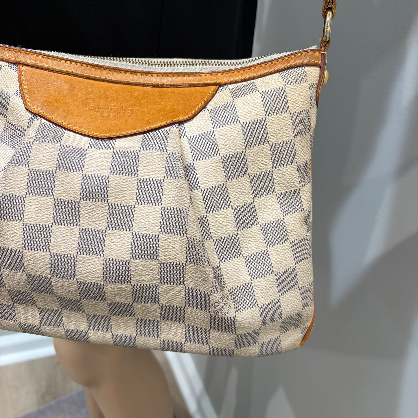 #3203 LOUIS VUITTON Damier Azur Siracusa PM