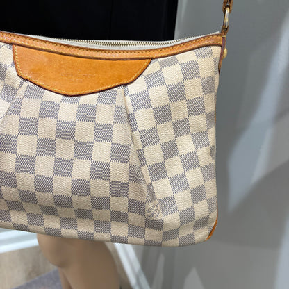 #3203 LOUIS VUITTON Damier Azur Siracusa PM