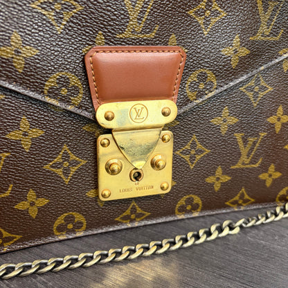 #1101-15 LOUIS VUITTON Monogram Monceau 27 with Removable Chain