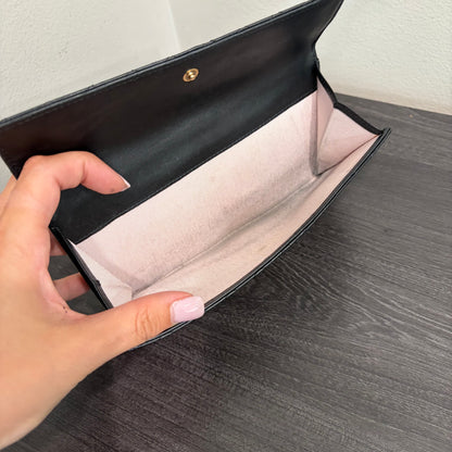 #3229 CHANEL Black Micro Quilt Wallet