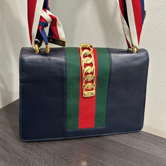 CLEARANCE #841 GUCCI Sylvie (Navy Blue)