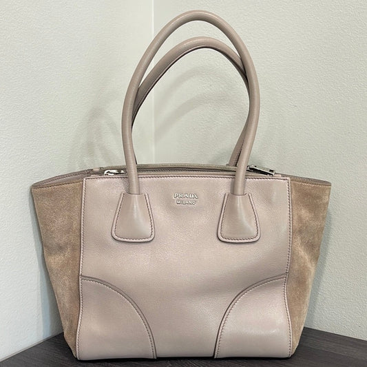 SOLD! Prada Leather & Suede Handbag