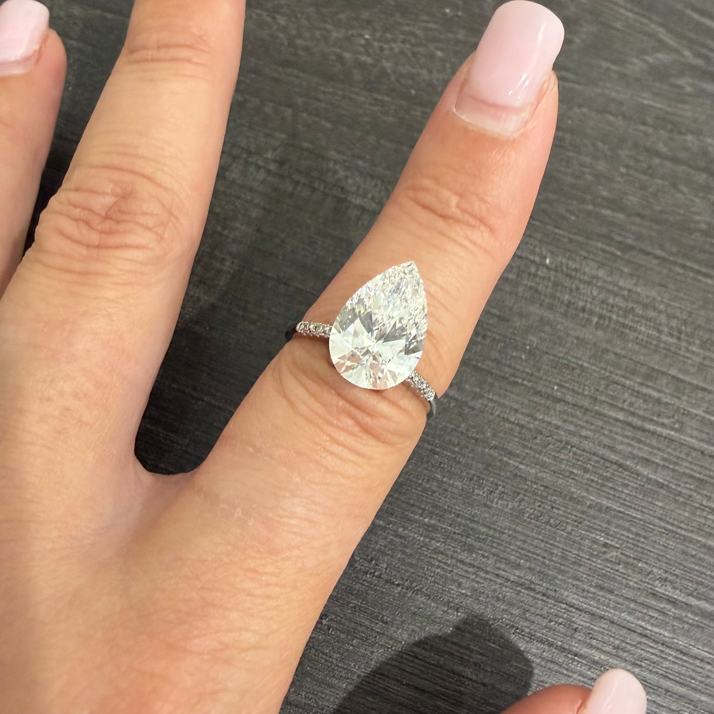 #1104 4.48ct Pear Brilliant Lab Diamond