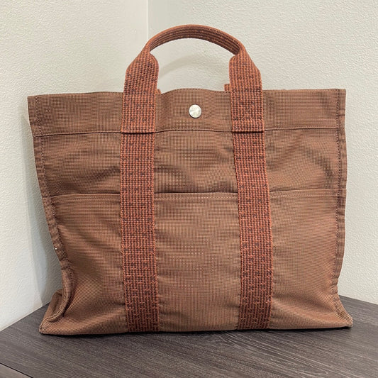 SOLD! Hermès Toile Fourre-Tout PM Tote