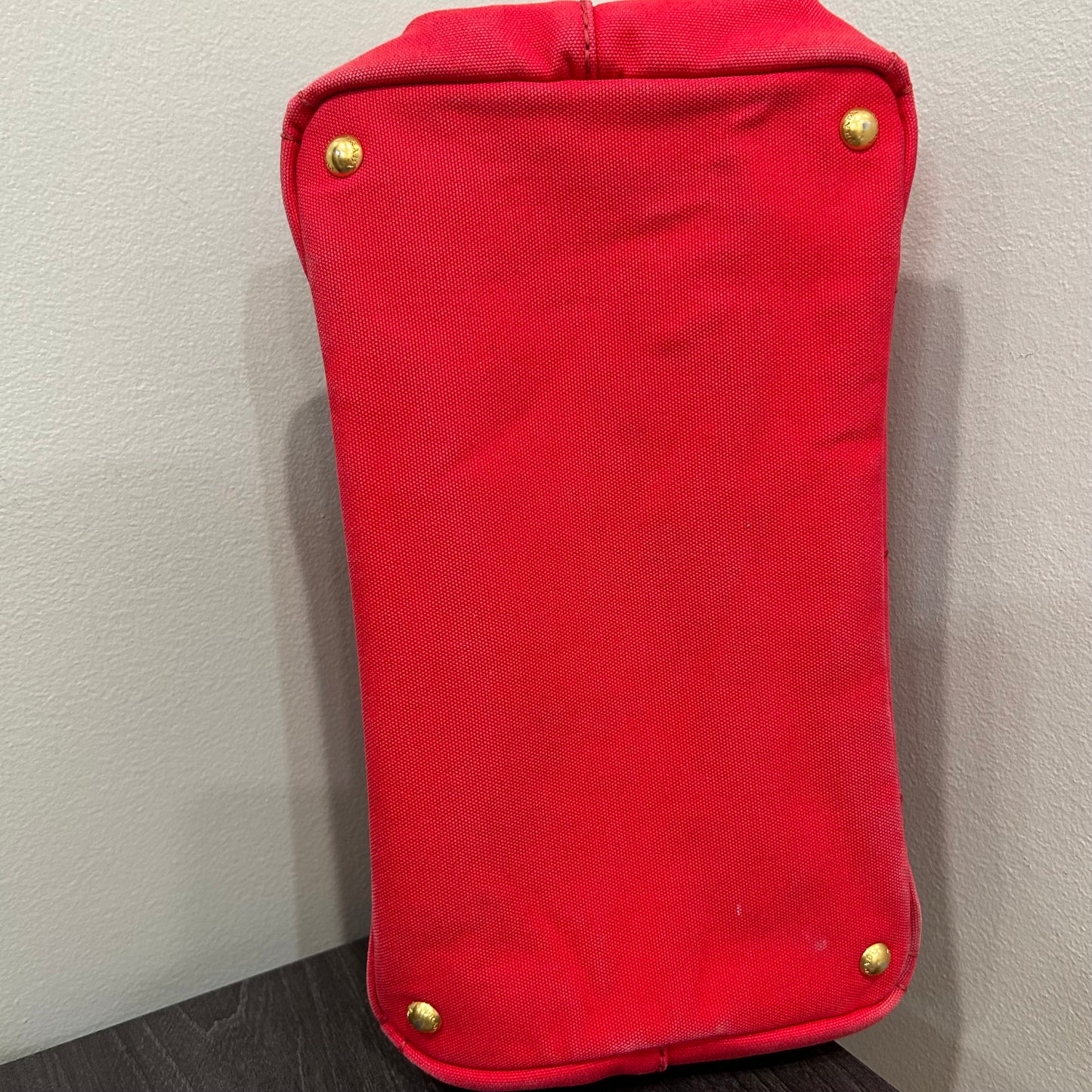 CLEARANCE #836 PRADA Canapa Large Tote (Red)