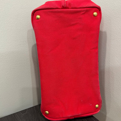 CLEARANCE #836 PRADA Canapa Large Tote (Red)