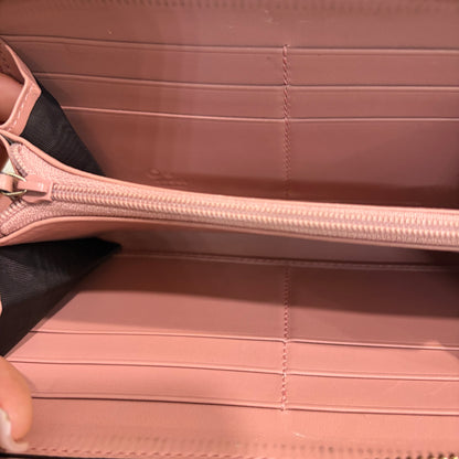 #1101-18 GUCCI Pink Guccissima Zip Wallet