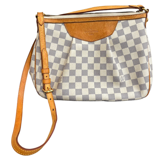 1127 LOUIS VUITTON Damier Azur Siracusa PM