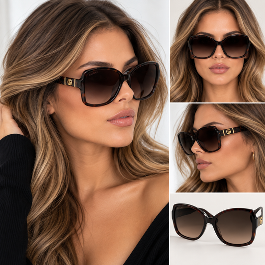 #3208 NEW GUCCI Tortoise Sunglasses