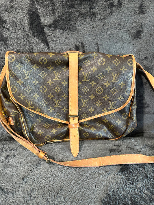 SOLD! Louis Vuitton Monogram Saumur 35 Crossbody