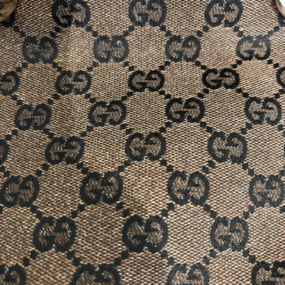 8877 GUCCI Brown Canvas Eclipse Tote