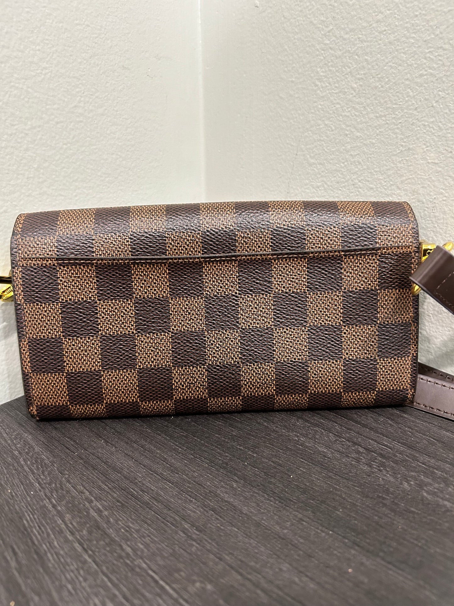 SOLD! Louis Vuitton Damier Wallet w/ Strap