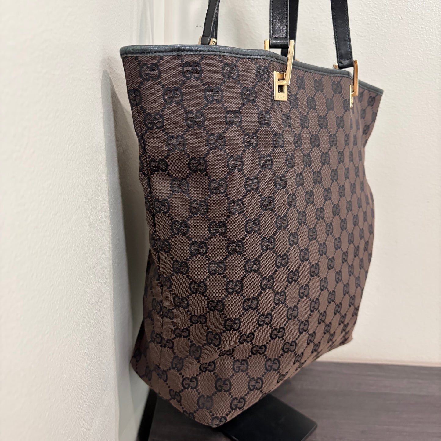 #3207 GUCCI Brown Canvas Tote
