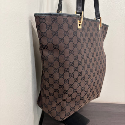 #3207 GUCCI Brown Canvas Tote