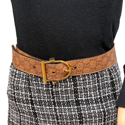 8811 GUCCI Guccissima Brown Leather Belt 80/32
