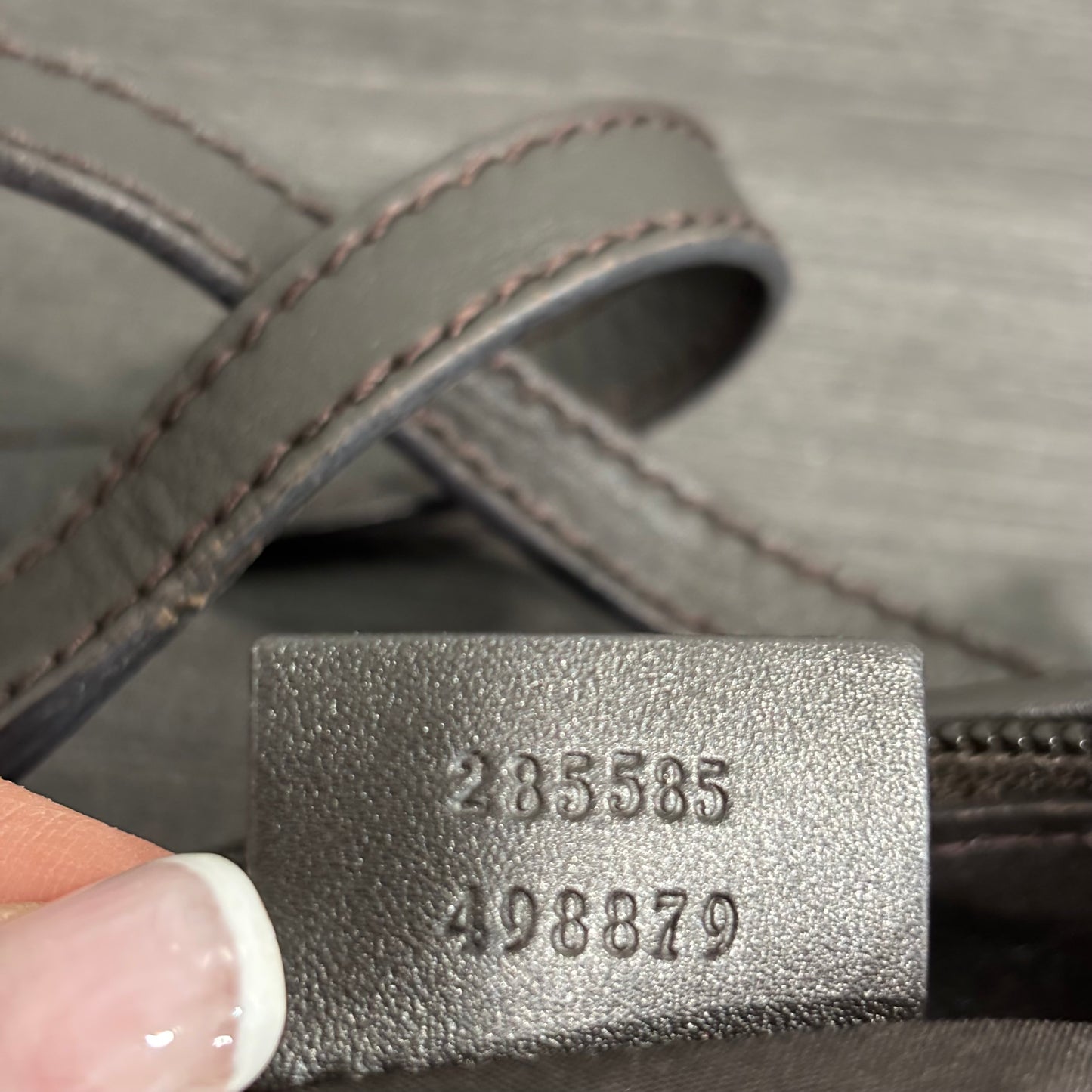 8877 GUCCI Brown Canvas Eclipse Tote