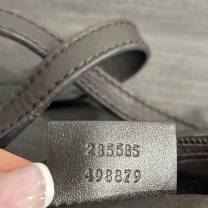 8877 GUCCI Brown Canvas Eclipse Tote