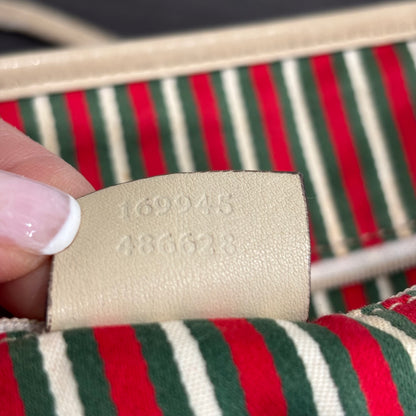 8879 GUCCI Brown Canvas Tote