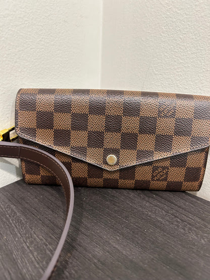 SOLD! Louis Vuitton Damier Wallet w/ Strap