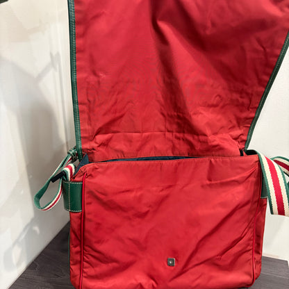 #9110 GUCCI Vintage Synthetic Laptop Satchel