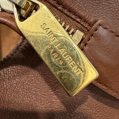 8905 Saint Laurent Brown Leather Classic Y Bag