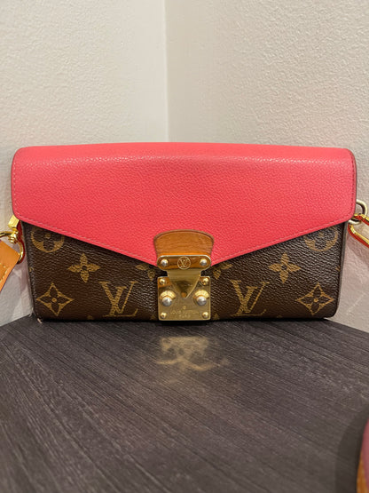 Louis Vuitton Monogram Rose Pallas Wallet & Storage Box