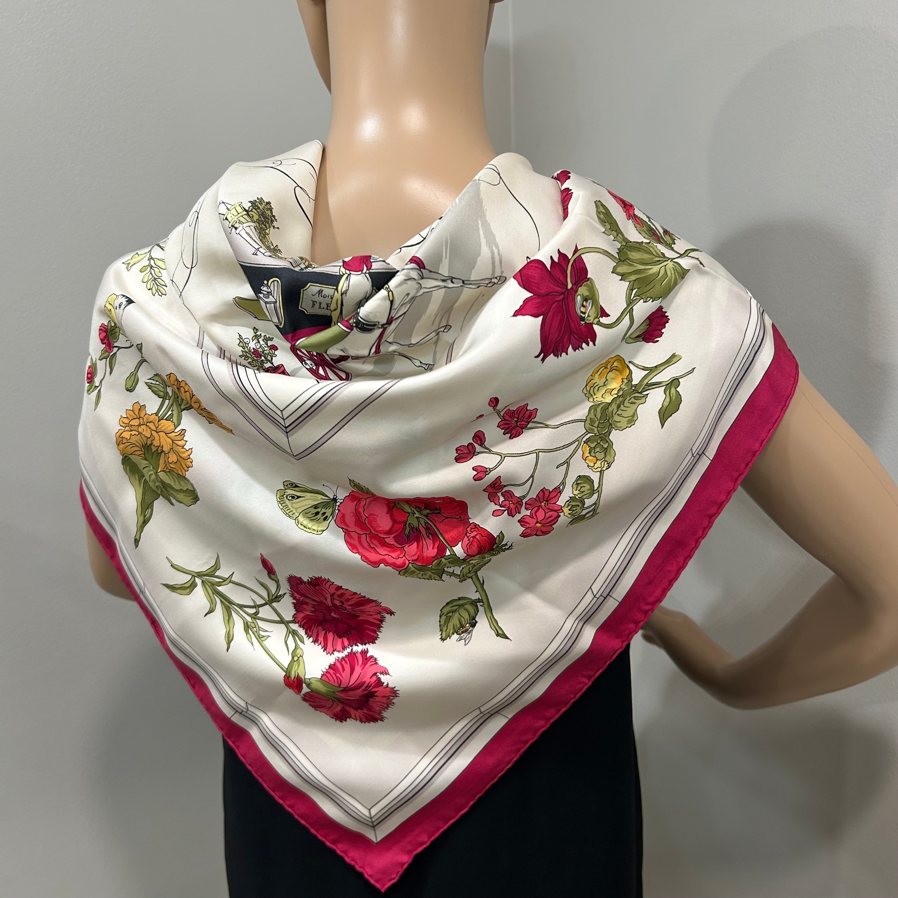 Hermesスカーフ 4001 HERMÈS 90cm Silk Scarf MSRP $620 – The Luxury Outlet